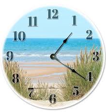12 Beach Dunes On Shore Clock Large 12