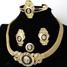 luxury 18k gold plated jewelry sets