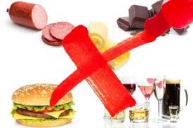 Resultado de imagem para 05 alimentos proibido