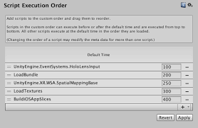 Unity Manual Script Execution Order