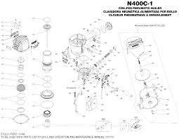 bosch n400c 1 parts diagram for nailer