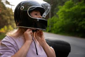 motorcycle helmet with long hair hacks