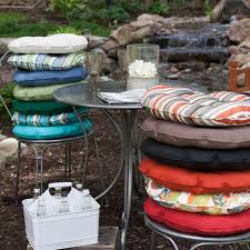 round bistro outdoor seat cushions