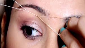 painless eyebrow threading tutorial at