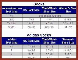Adidas Soccer Socks Size Chart Bedowntowndaytona Com