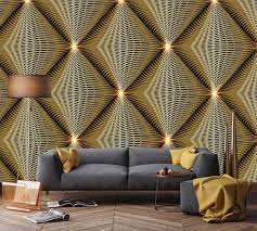 Shiny Gold Wallpaper Modern Vector