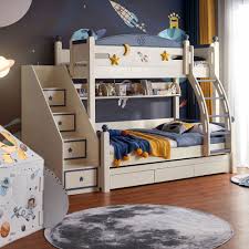 bressal kids bunk bed with stairs