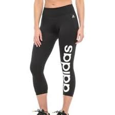 Details About Womens Adidas Climalite Mix 3 4 Fab Tigh Black Yoga Workout Pants Br3504 Size