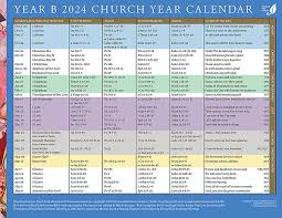 church year calendar 2024 year b