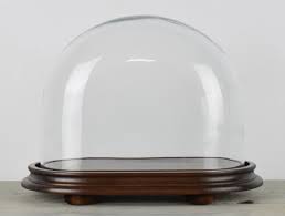 Vintage Look Medium Oval Glass Dome