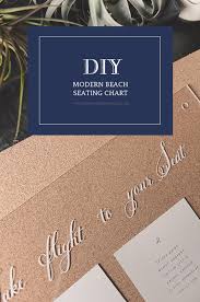 Diy Modern Beach Wedding Seating Chart Tidewater And Tulle