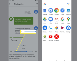 how to change size of icons on android