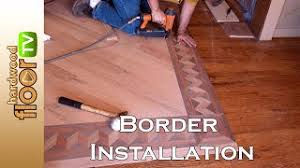 installing hardwood floor borders you