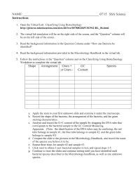 File type pdf virtual lab dna and genes worksheet answers references. Virtual Lab Classifying Using Biotechnology