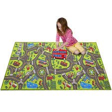 kids carpet play mat car rug city life