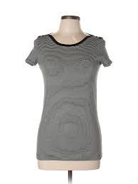 Details About Lacoste Women Gray Short Sleeve T Shirt 44 Eur