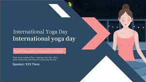 creative international yoga day model
