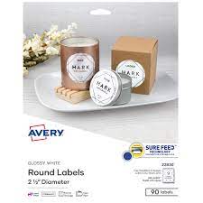 avery printable round labels with sure