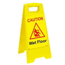 quicksign caution wet floor safety