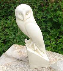 Marble Owl Garden Ornament Garden Art