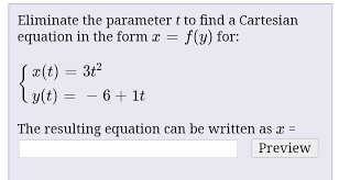 Answered Eliminate The Parameter T To
