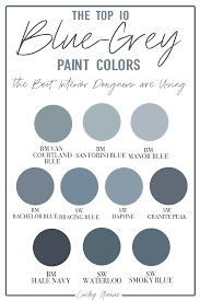 the top 10 blue grey paint colors the