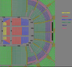 75 Prototypical Manchester Arena Seating Map