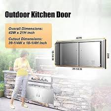 outdoor kitchen doors flush mount