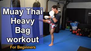 12 min muay thai heavy bag workout for