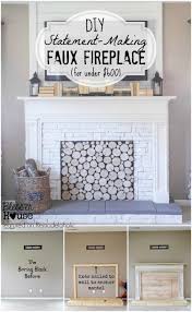 How To Build A Faux Fireplace