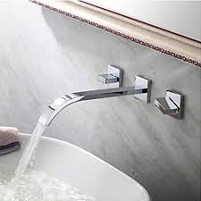 Wall Mounted Chrome Bathroom Sink