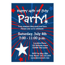 Independence Day Party Invitations Zazzle