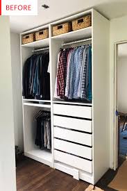 smart ikea pax closet hack before and