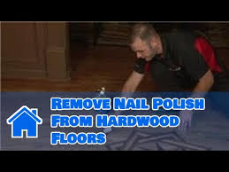 remove nail polish from hardwood floors