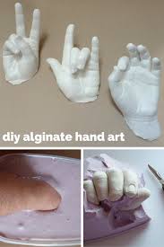 hand casting art using alginate