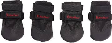 Ultra Paws Rugged Dog Boots Black 4 Count Small