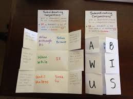 Subordinating Conjunctions Foldable Perfect For Students Who