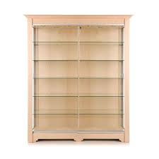 Wooden Glass Showcase With 10 Shelves