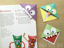 How To Make An Origami Bookmark Corner Red Ted Art