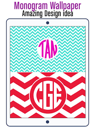 monogram wallpapers pattern on the