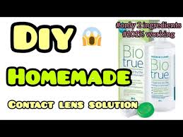 diy homemade contact lens solution how