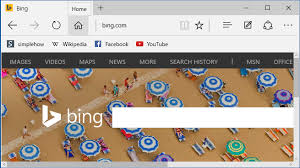 home on visible in microsoft edge