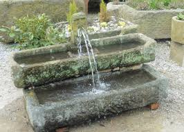 York Stone Trough Gargoyle Water Feature