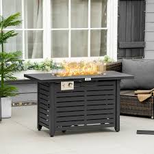 Outsunny Propane Gas Fire Pit Table