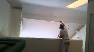 acoustic ceiling spray painting you