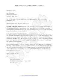 Sample Eviction Notice Free Notice Of Eviction Letter Template