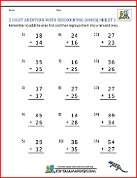 Looking for two digit addition worksheets with regrouping? 2 Digit Addition Worksheets