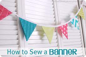 how to sew a bunting