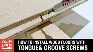 how to install wood floors with tongue