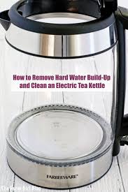build up and clean an electric kettle